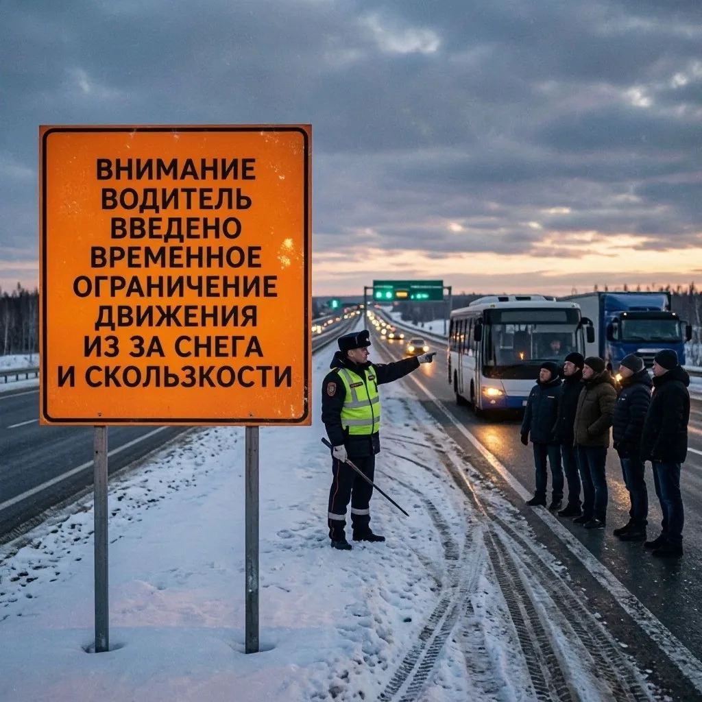 ❗ На трассе М-5 «Урал» вводится временное ограничение движения