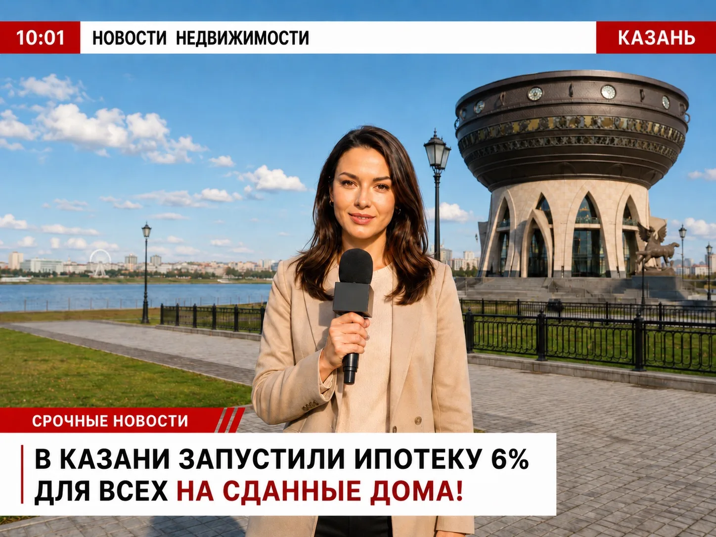 В Казани запустили ипотеку со ставкой 6% ДЛЯ ВСЕХ — без детей, льгот и особых статусов.