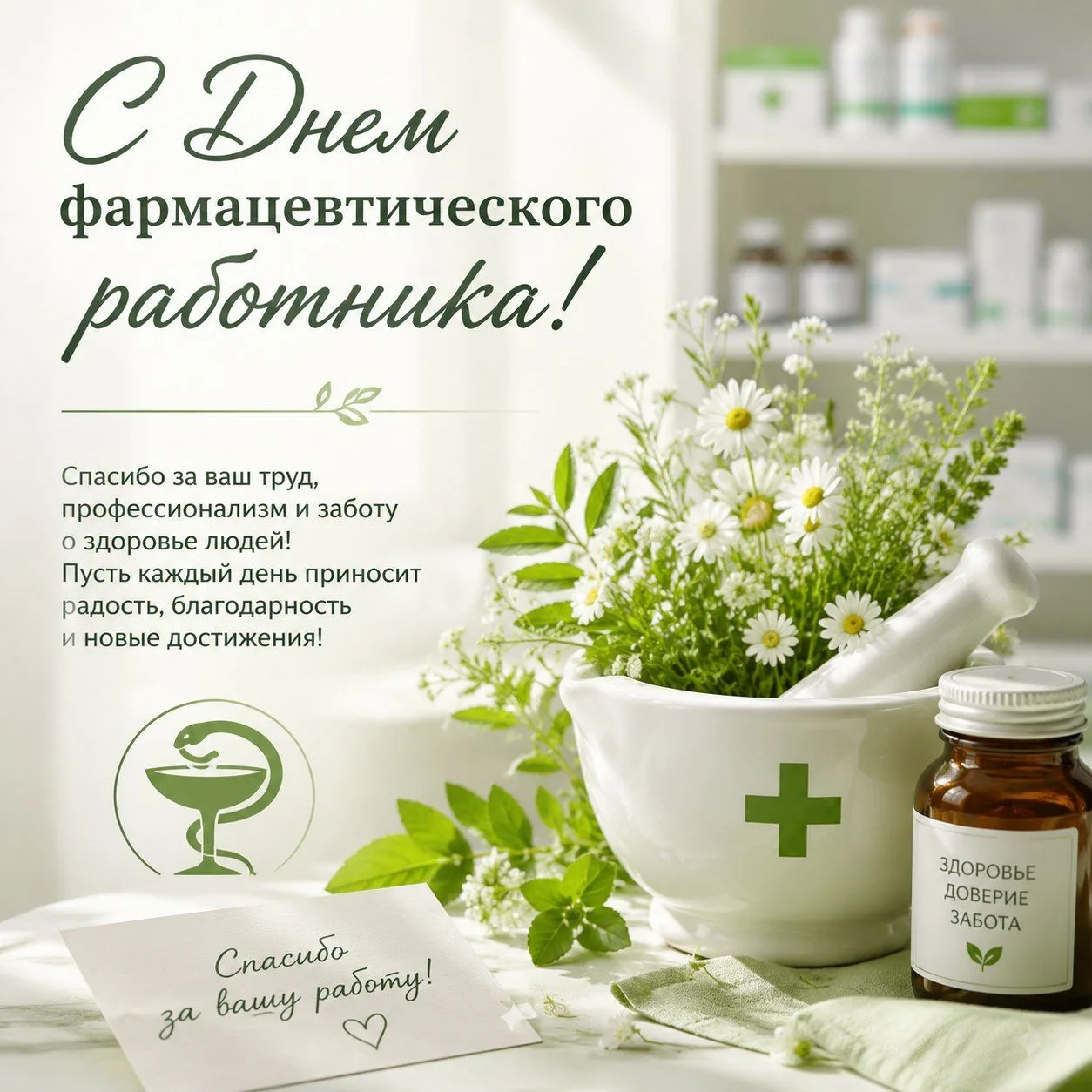 ✔️19 мая отмечается Всемирный день фармацевтического работника.