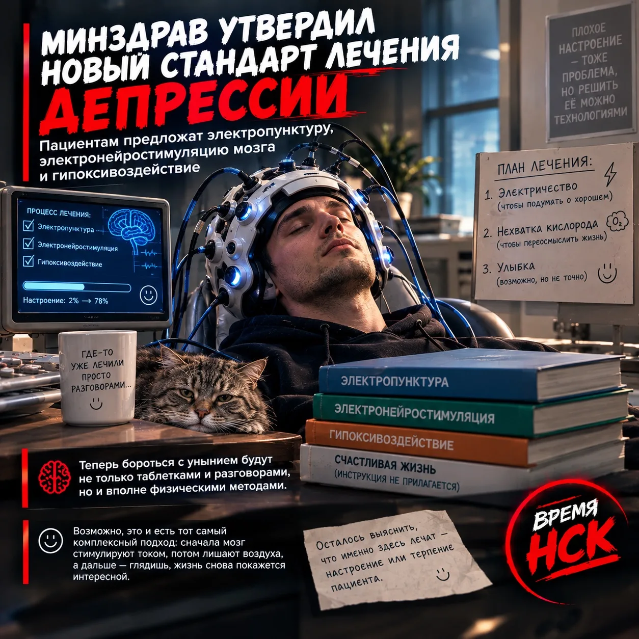 Минздрав утвердил новый стандарт лечения депрессии — пациентам предложат электропунктур...