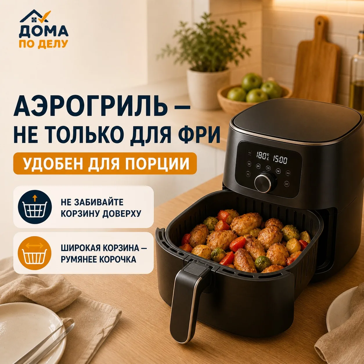 🍟 Аэрогриль покупают ради картошки фри — а потом он выручает совсем в другом
