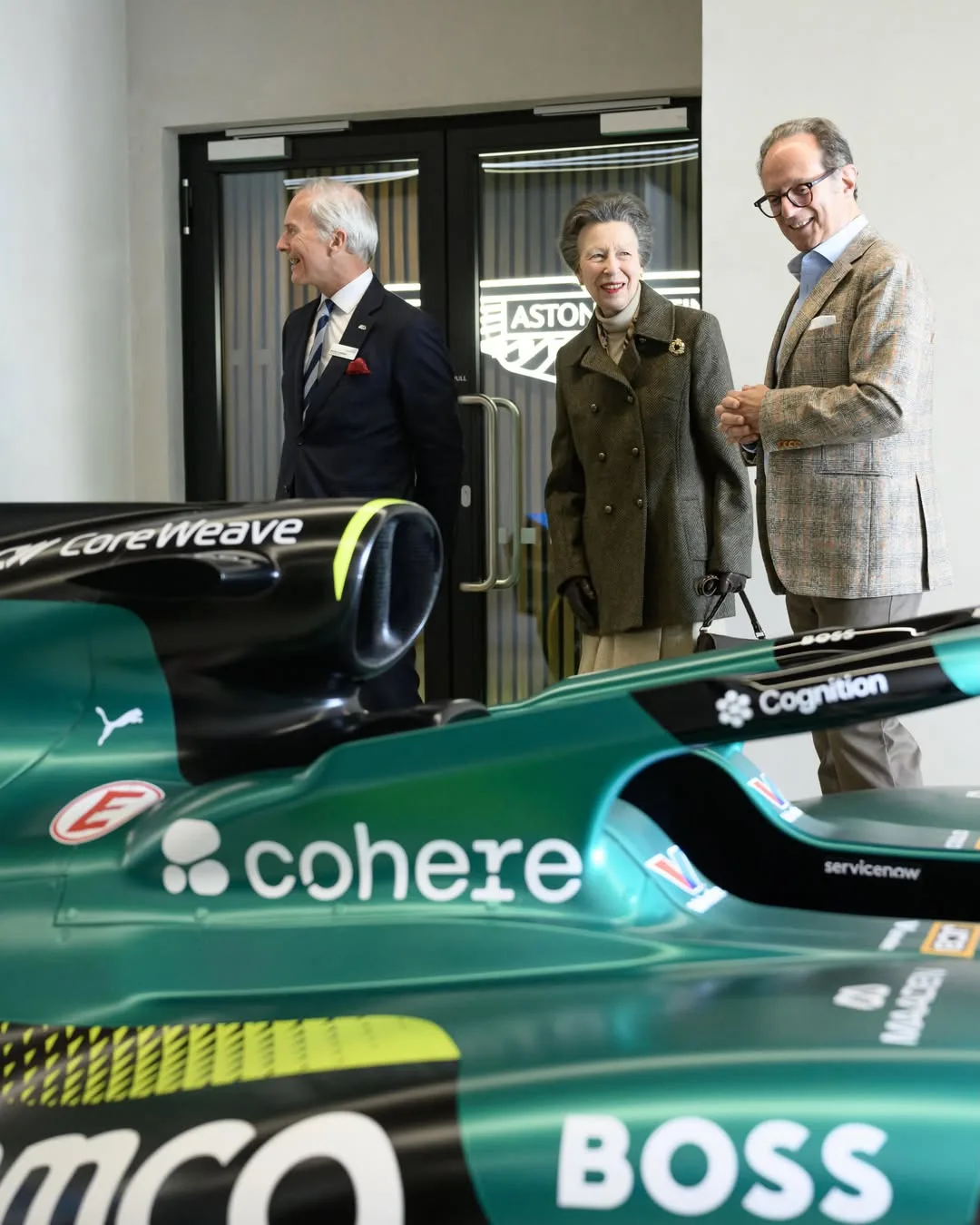 🏎️ 🏁 Королевская принцесса Анна на текущей неделе посетила кампус Aston Martin F1 в Сильверстоуне на