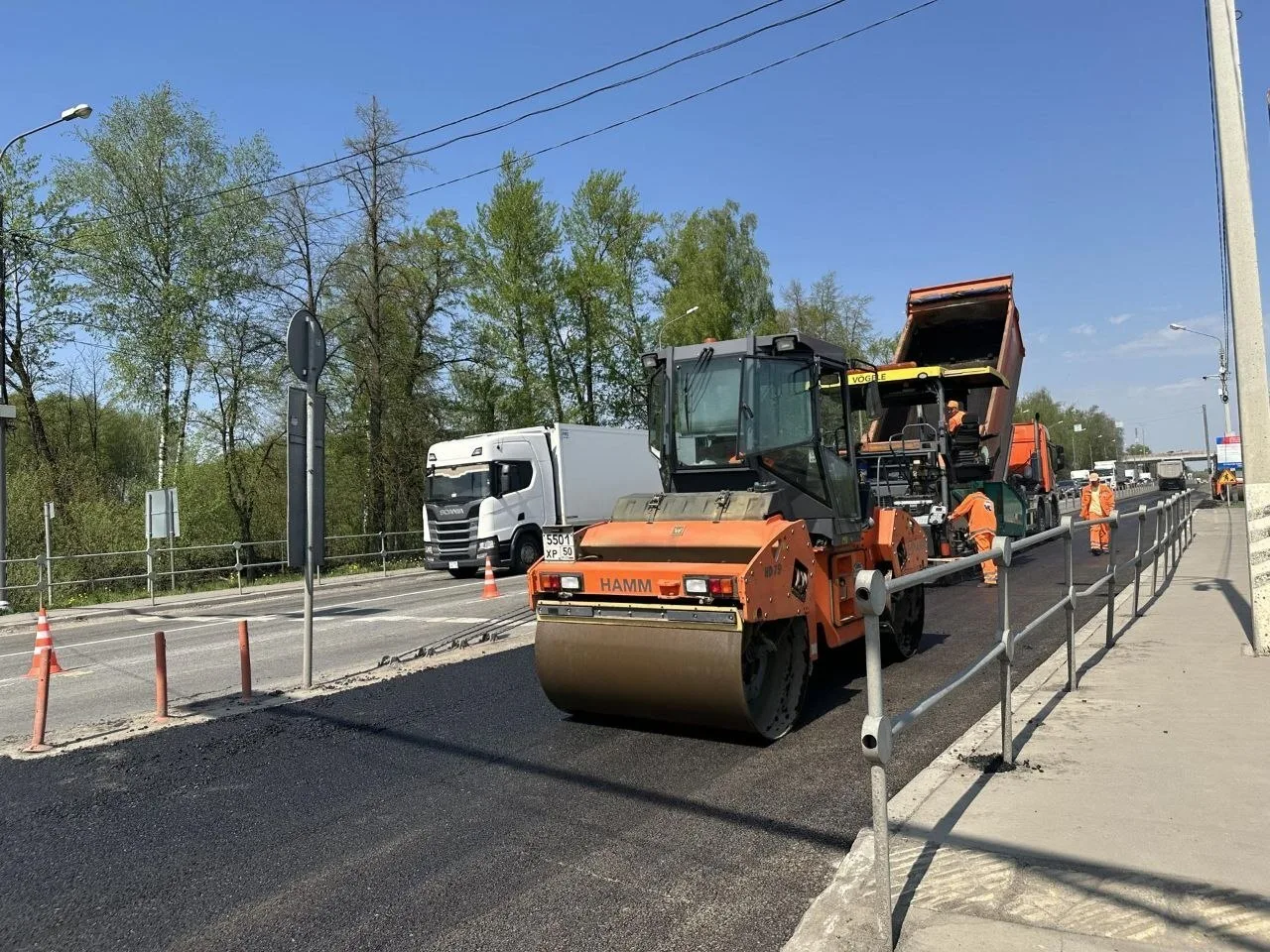 🛣️ Порядка пяти километров дорожного покрытия обновят в Подольске по национальному проекту «Инфрастр