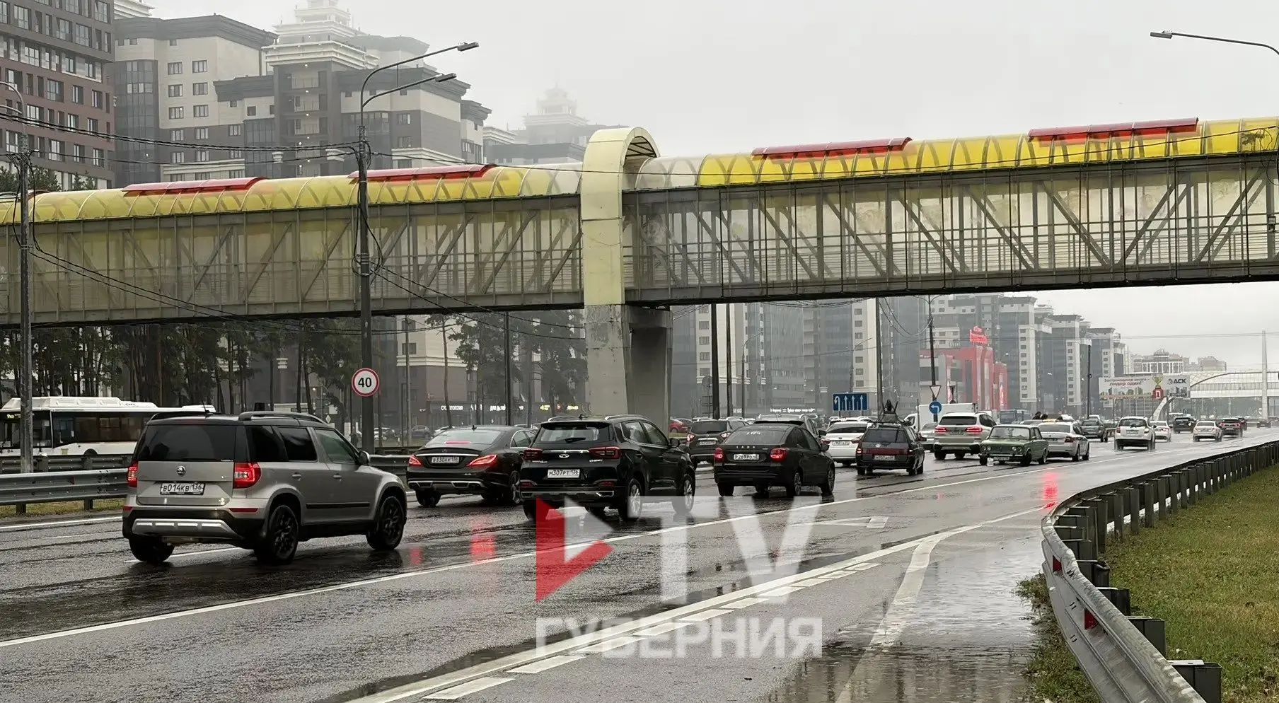 ❗️Пробка на Московском проспекте в сторону центра растянулась до Грина Парка. Судя по в...