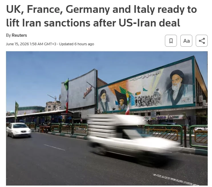 ‼️🇪🇺🇮🇷 Британия, Франция, Германия и Италия готовы снять санкции с Ирана в обмен на уступки по я