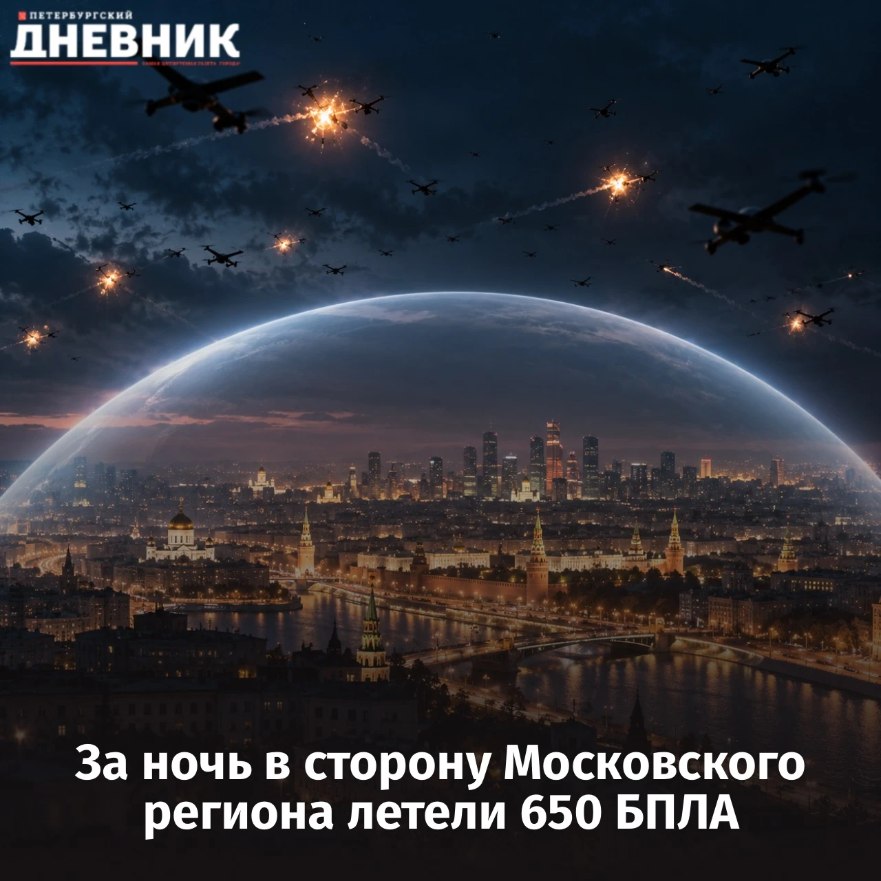 🛡 На подлёте к Москве уничтожили 105 беспилотников