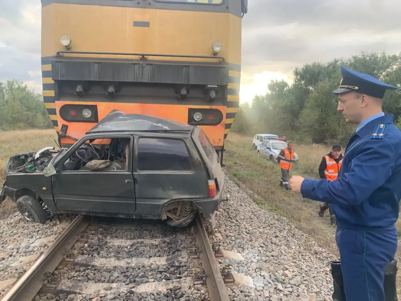 Смертельное ДТП на переезде в Краснопартизанском районе