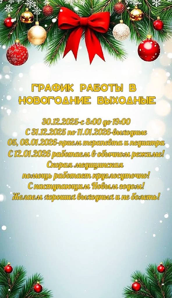 ✨График работы в новогодние выходные✨