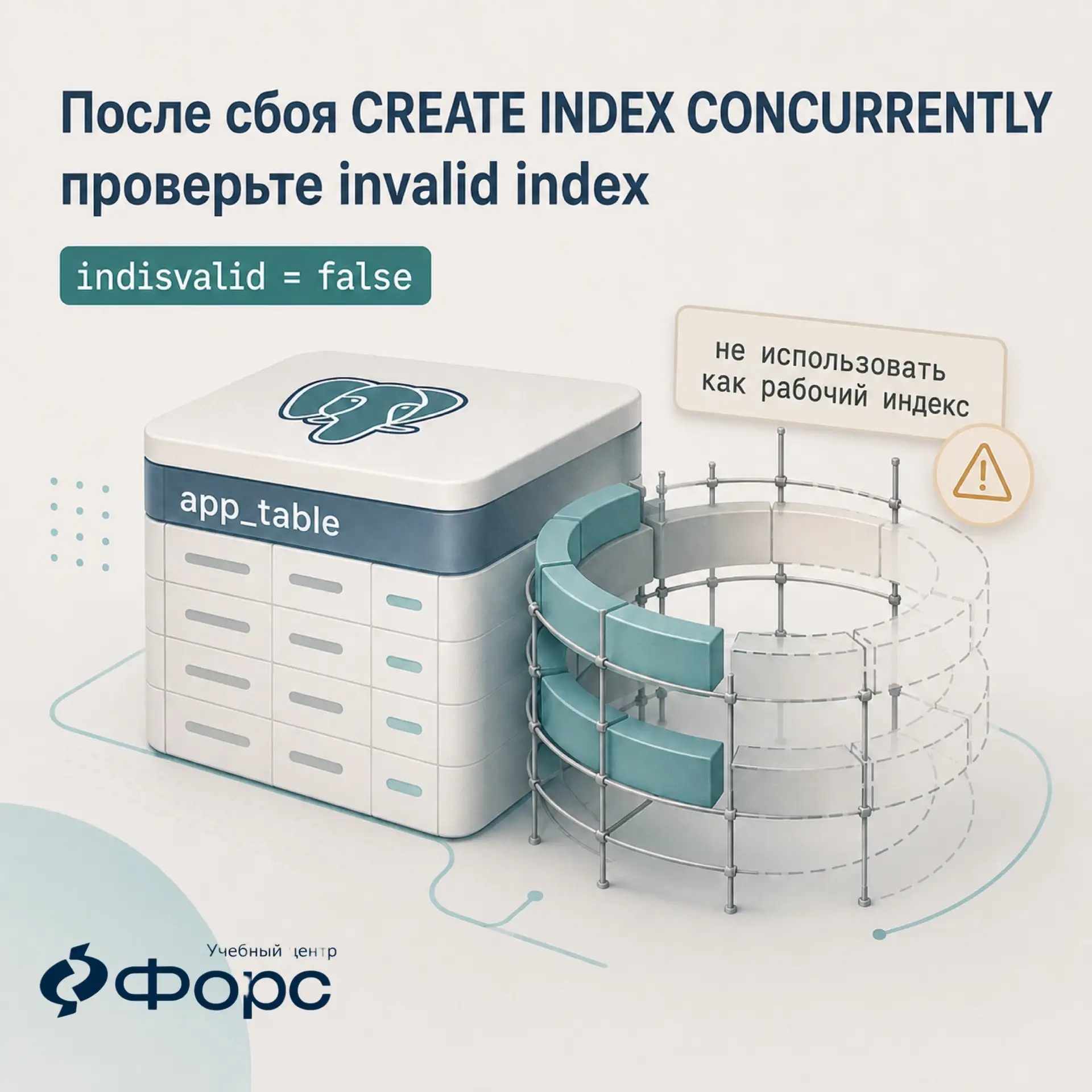 Неудачный CREATE INDEX CONCURRENTLY может оставить след в базе