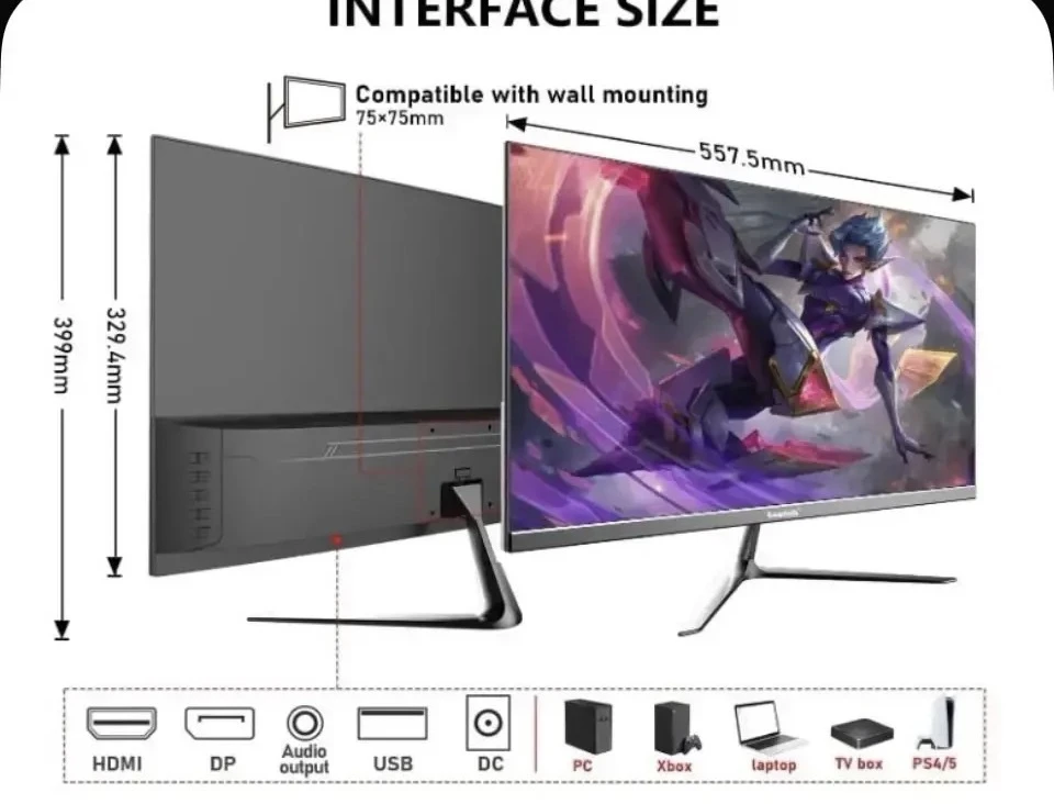Gawfolk 24.5" Монитор GF240B (GF240B), IPS, 1920x1080 Full HD, 200 Гц, черный… — публикация канала «Некондиция 📍 Ейск»
