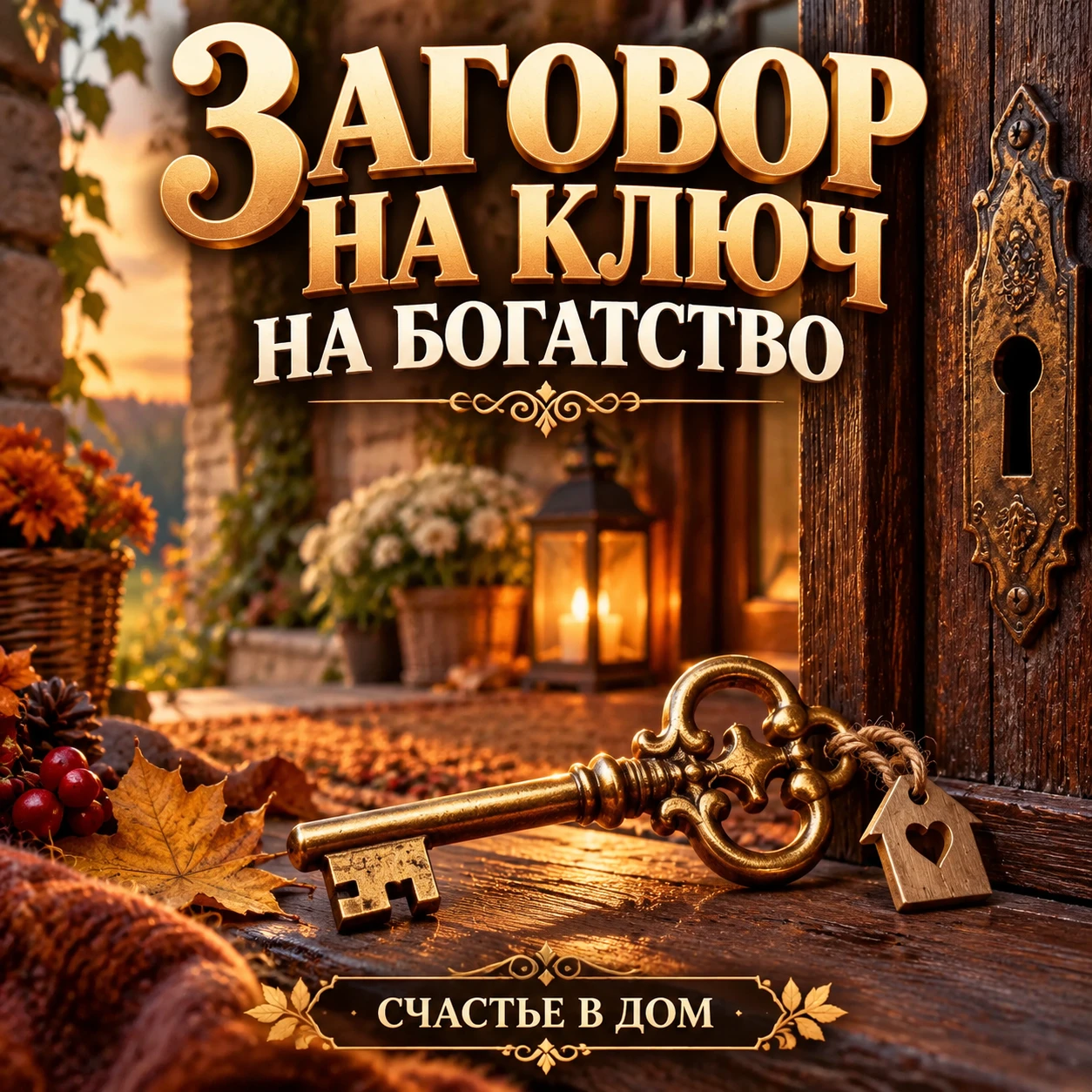 🔑 ЗАГОВОР НА КЛЮЧ — ЧТОБЫ ОТКРЫТЬ ДОРОГУ ДОСТАТКУ