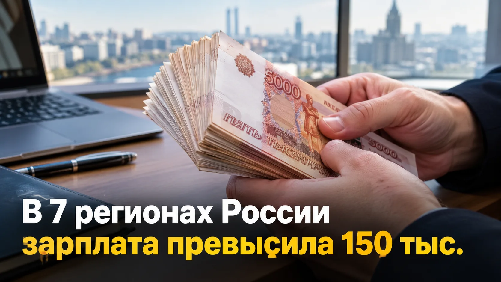 ⚡⚡В 7-ми регионах России средняя зарплата превысила 150 тыс рублей