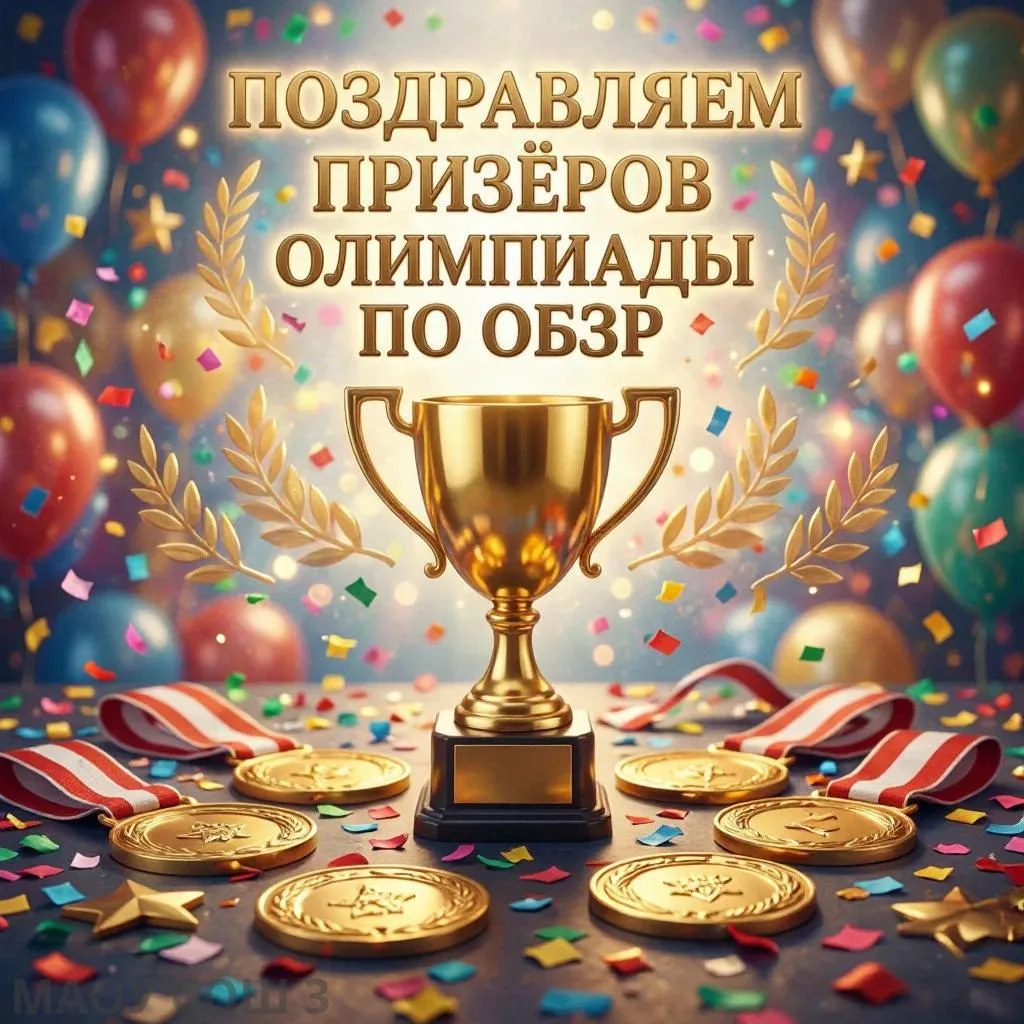 🎉Поздравляем  призёров ВсОШ по ОБЗР! 🎉