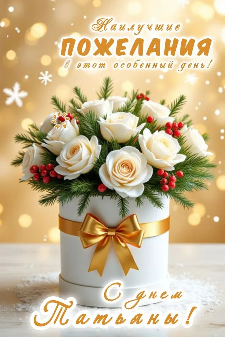 С Днём Татьяны и Днём студента! 🎉