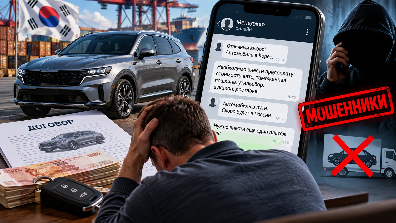 🚙 ЖДАЛ КРОССОВЕР ИЗ КОРЕИ БОЛЬШЕ ТРЁХ МЕСЯЦЕВ: КИРОВЧАНИН ОСТАЛСЯ БЕЗ МАШИНЫ И ДЕНЕГ
