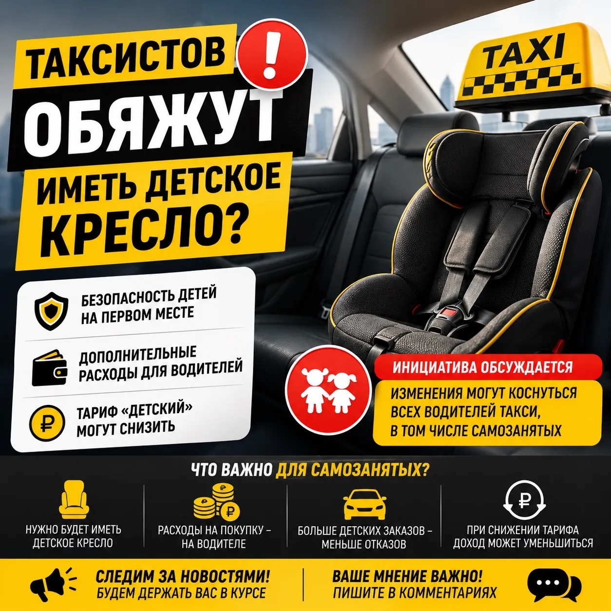«Детское кресло в каждом такси?» «Безопасность или новые расходы для водителей?»
Видео от МИХ МИХА👉