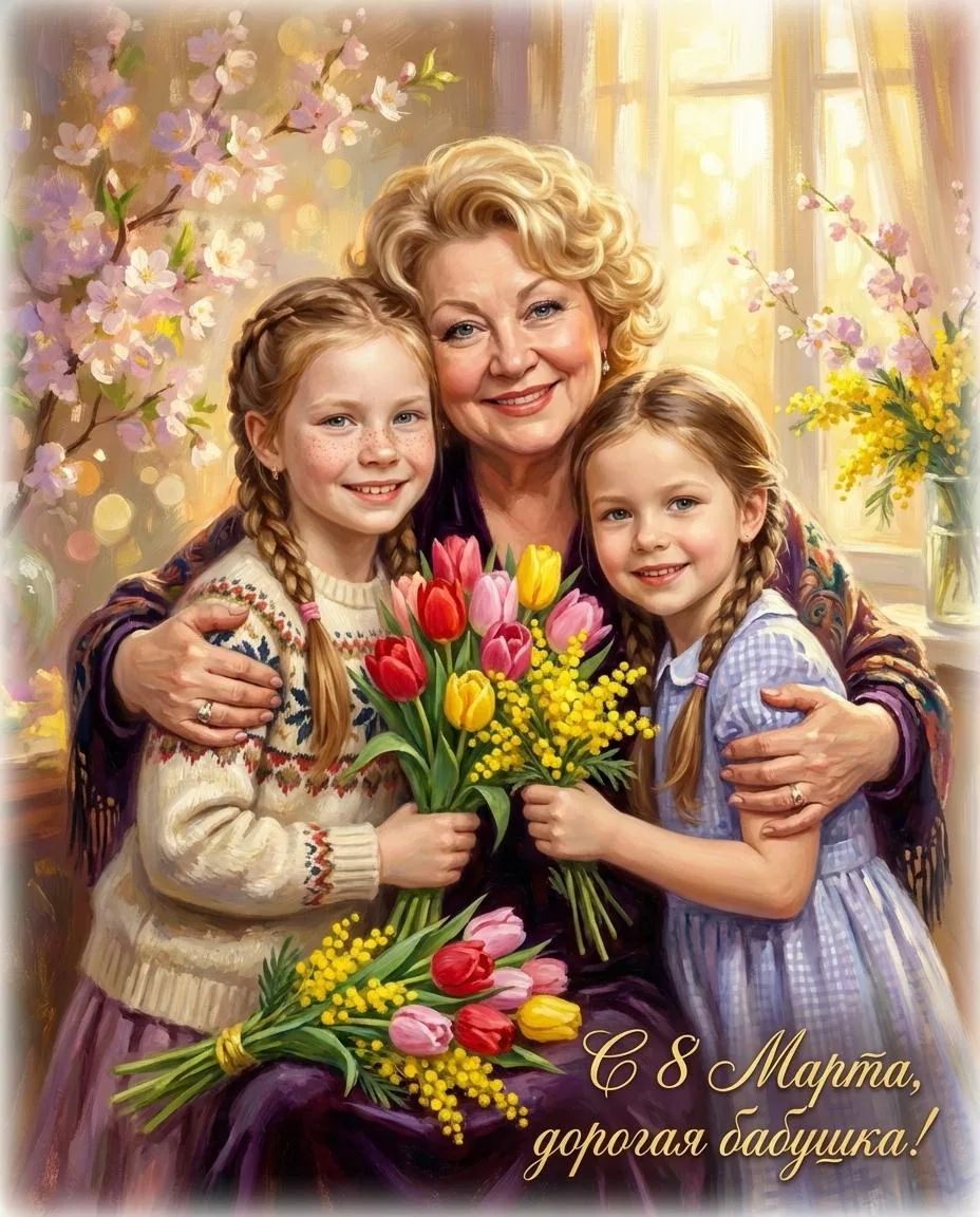 🌷 С 8 Марта, дорогие девушки и женщины!  Поздравляем с самым нежным весенним праздником!  К этому дн