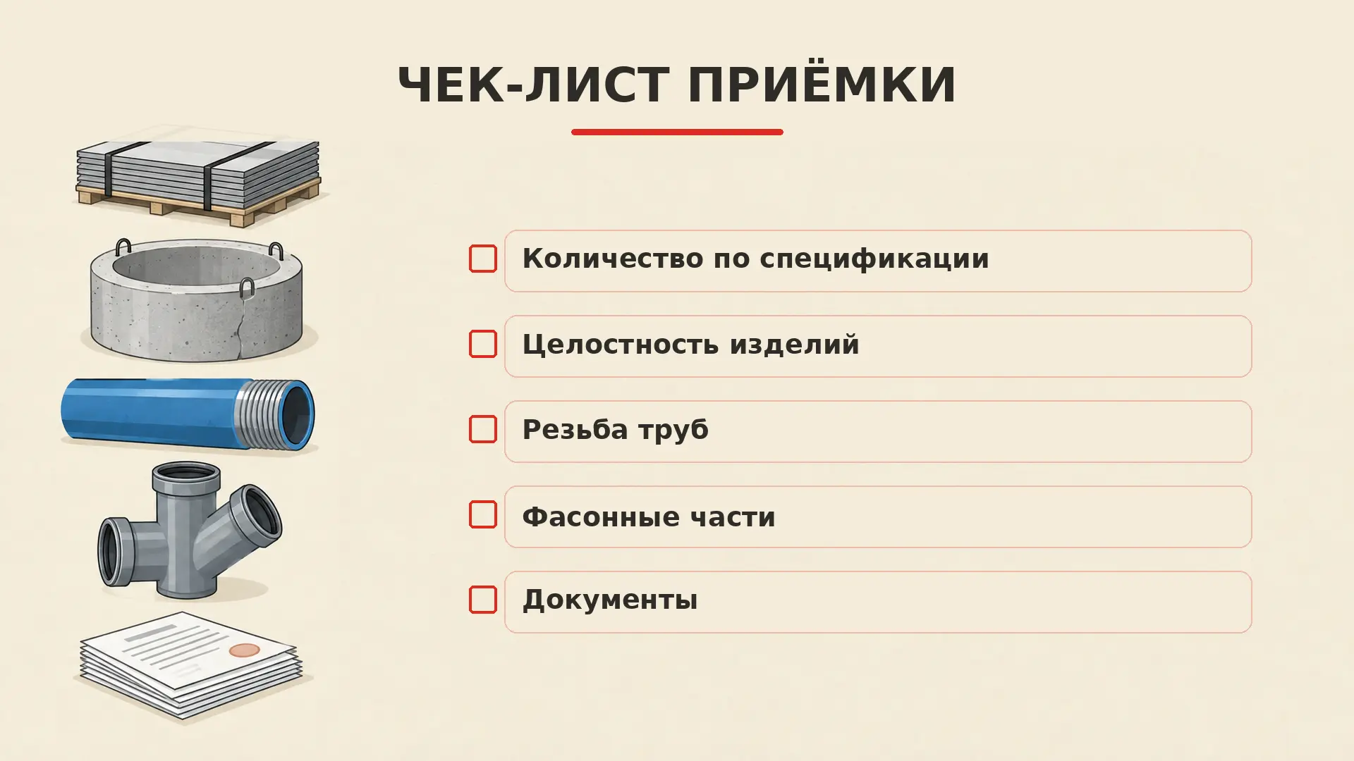 ☑️ ЧЕК-ЛИСТ ПРИЁМКИ: ЧТО ПРОВЕРИТЬ ПРИ ДОСТАВКЕ