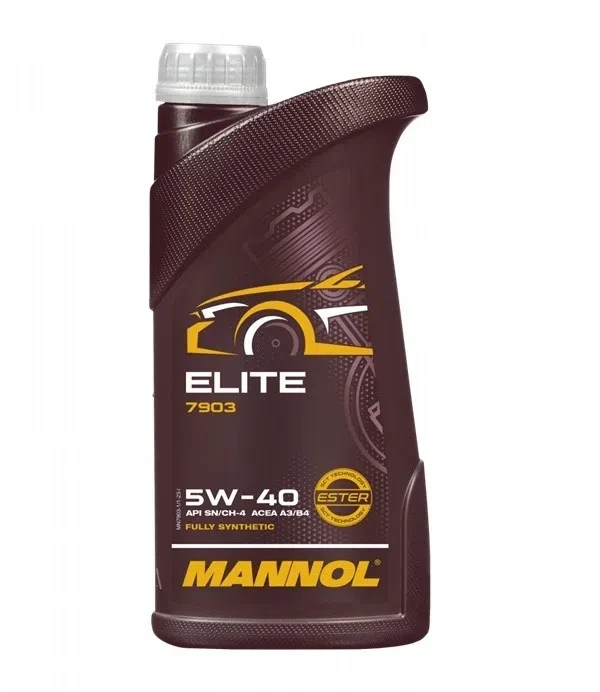 🔥 MANNOL Elite 5W-40 1L — полностью синтетическое моторное масло для бензиновых и дизе...