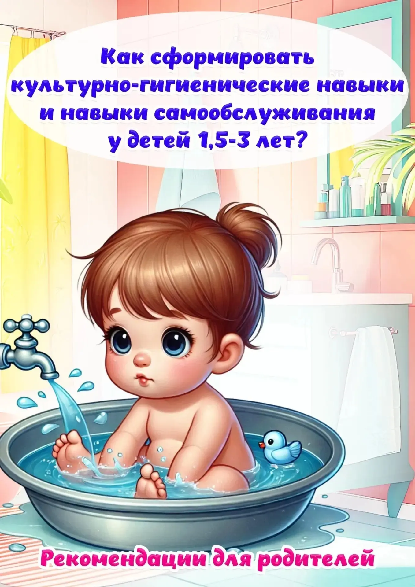 Привить культурно-гигиенические навыки у малышей до 3 лет – важный этап развития. Это самостоятельно