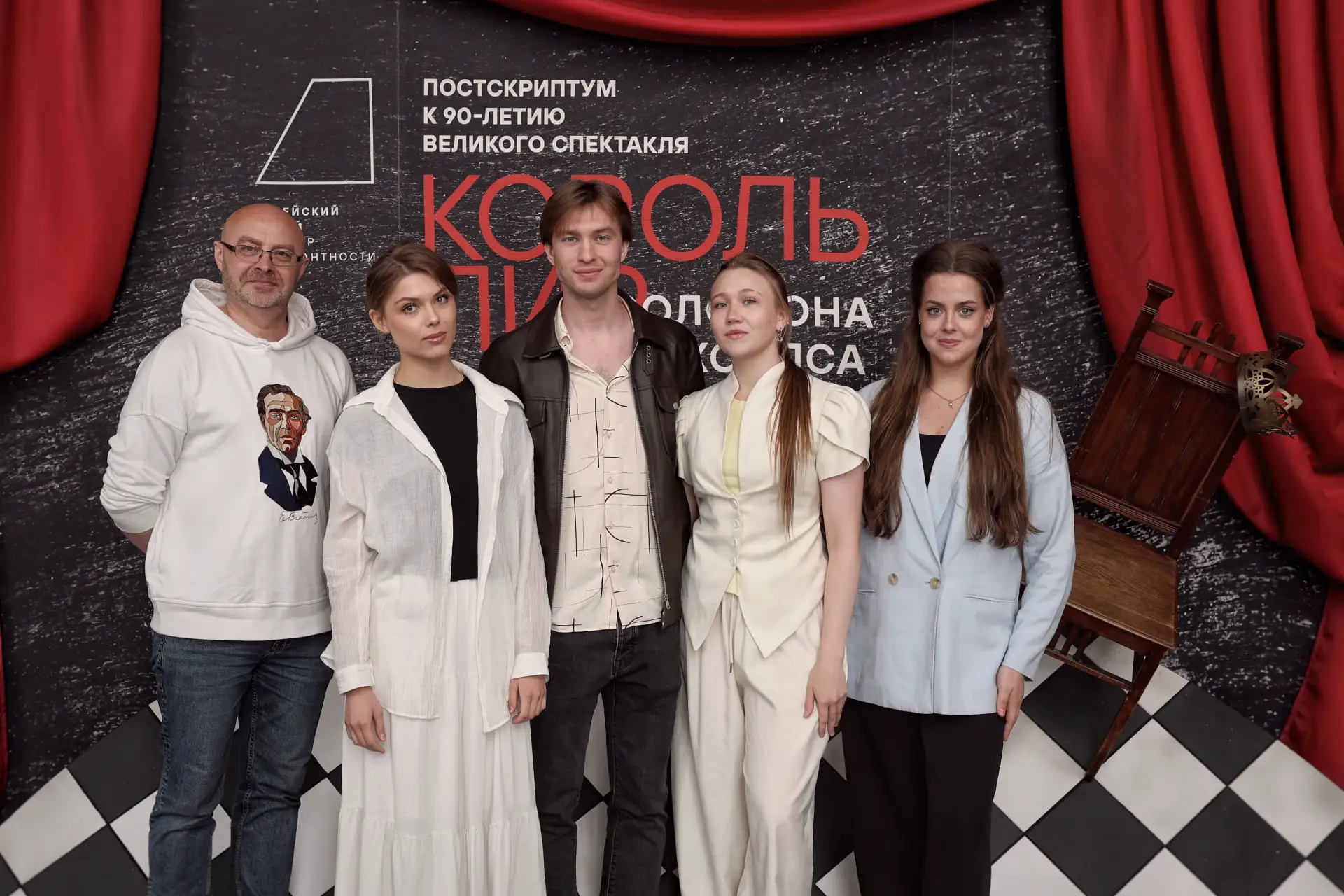 Студенты курса художественного руководителя, доцента В. М. Маркина, по приглашению Еврейского музея 