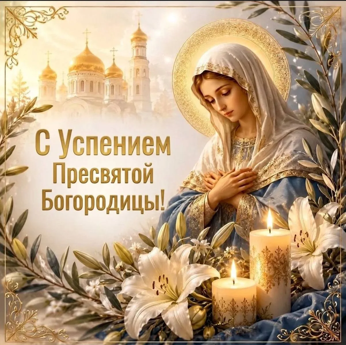 Поздравляем вас с праздником Успения Пресвятой Богородицы!