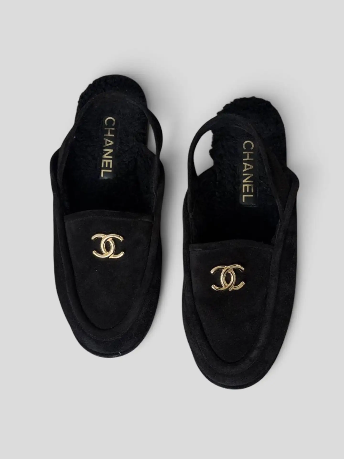 Меховые мюли Chanel в идеальном состоянии, маркировка 39.