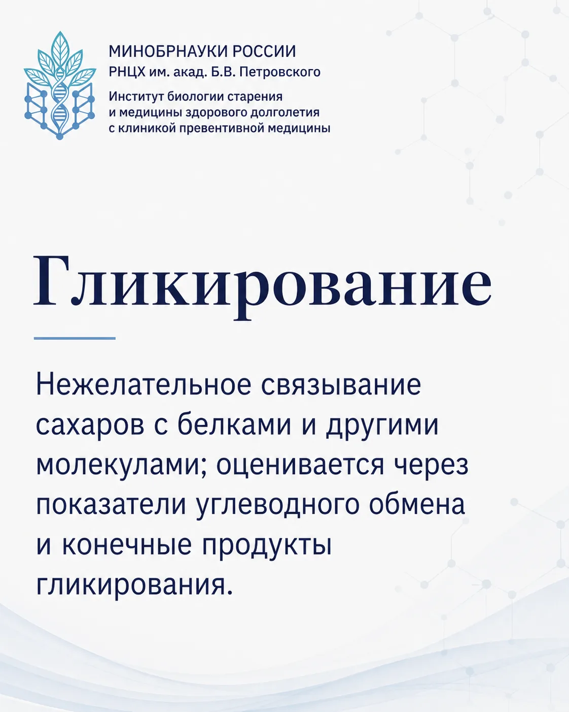 📘 Продолжаем пополнять словарь медицины здорового долголетия: