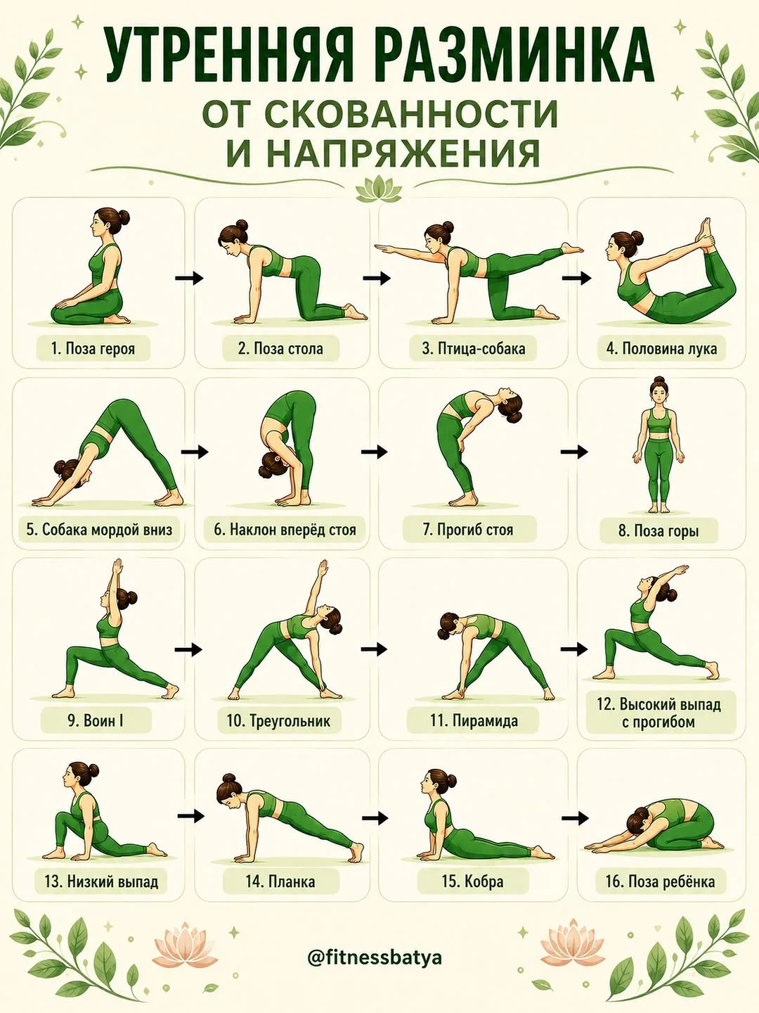 Памятка
Утренняя скованность и напряжение часто связаны с застоем жидкости в суставах или хронически