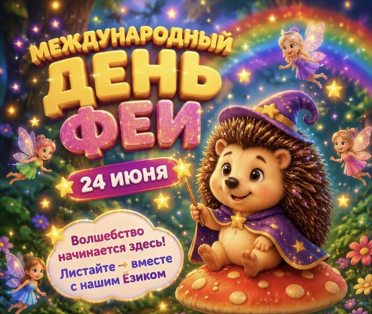 Сегодня самый волшебный день в году — 24 июня день фей!