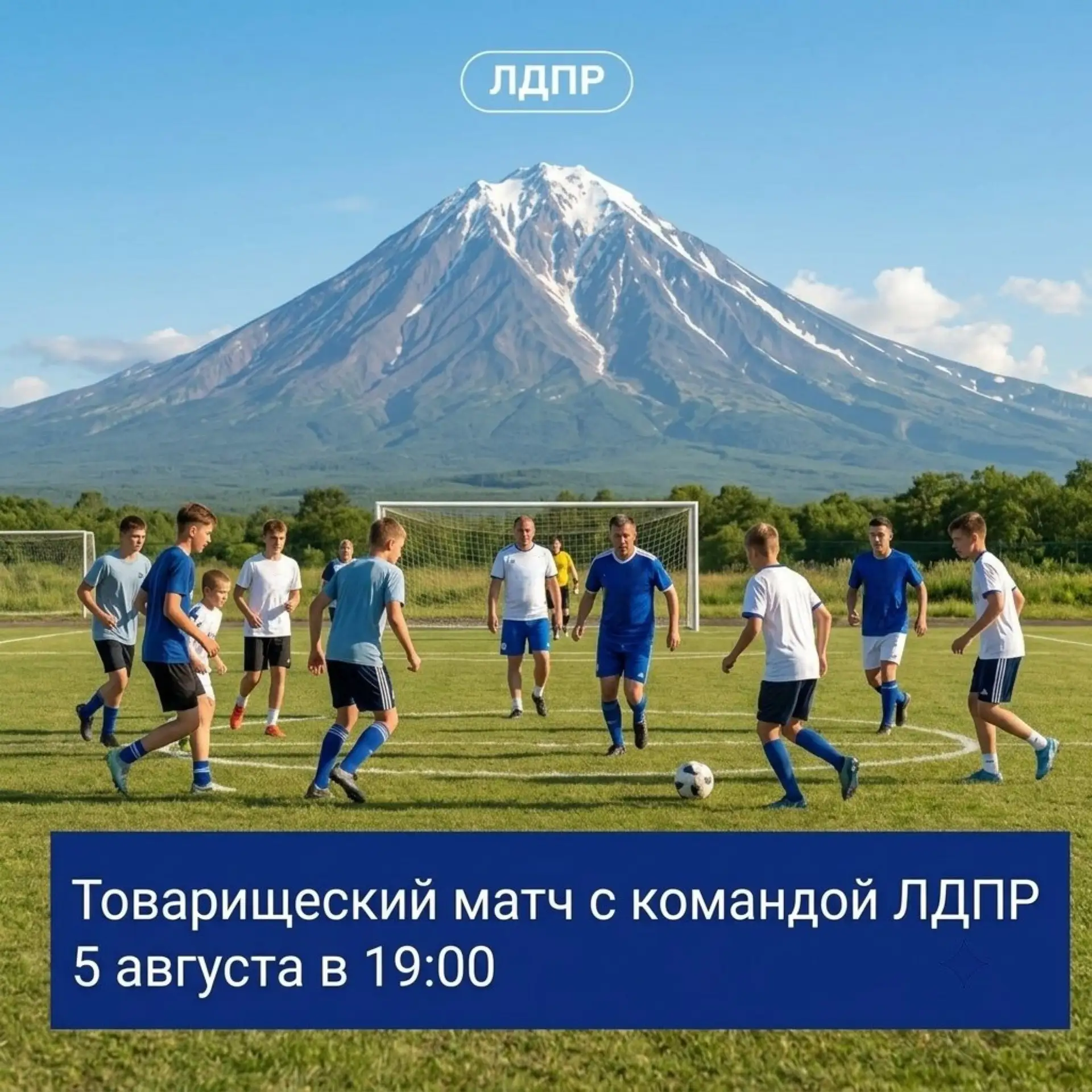 ⚽Футбол объединяет! Товарищеский матч с «Большой командой» ЛДПР!