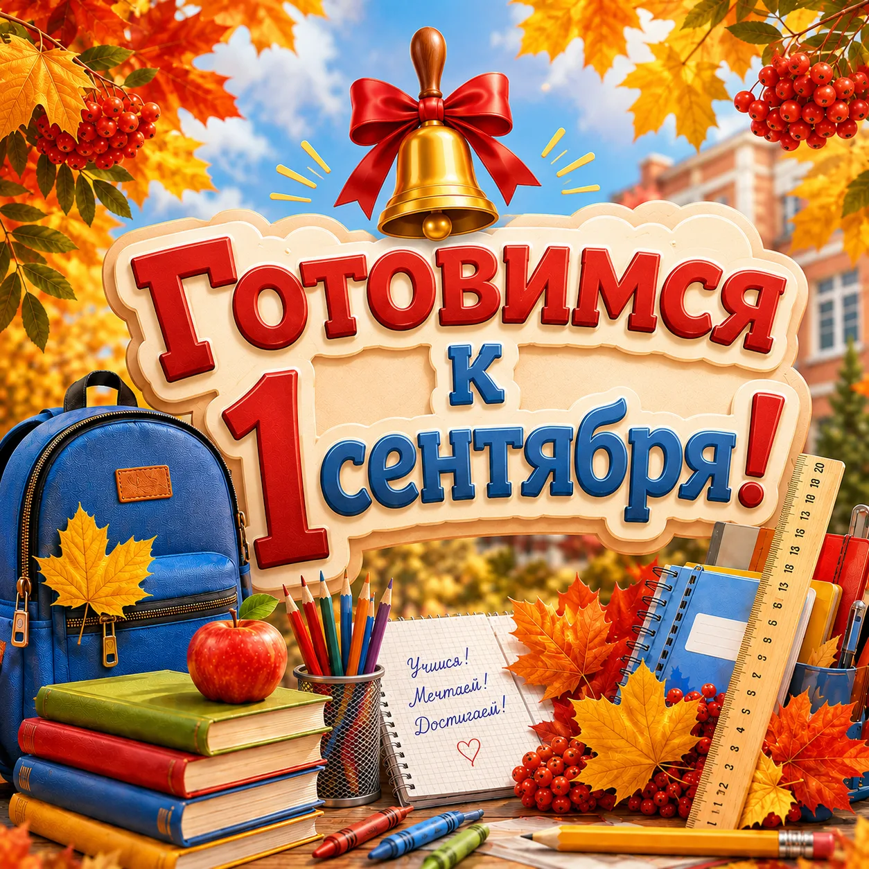 🍁 До 1 сентября всего одна неделя 💐