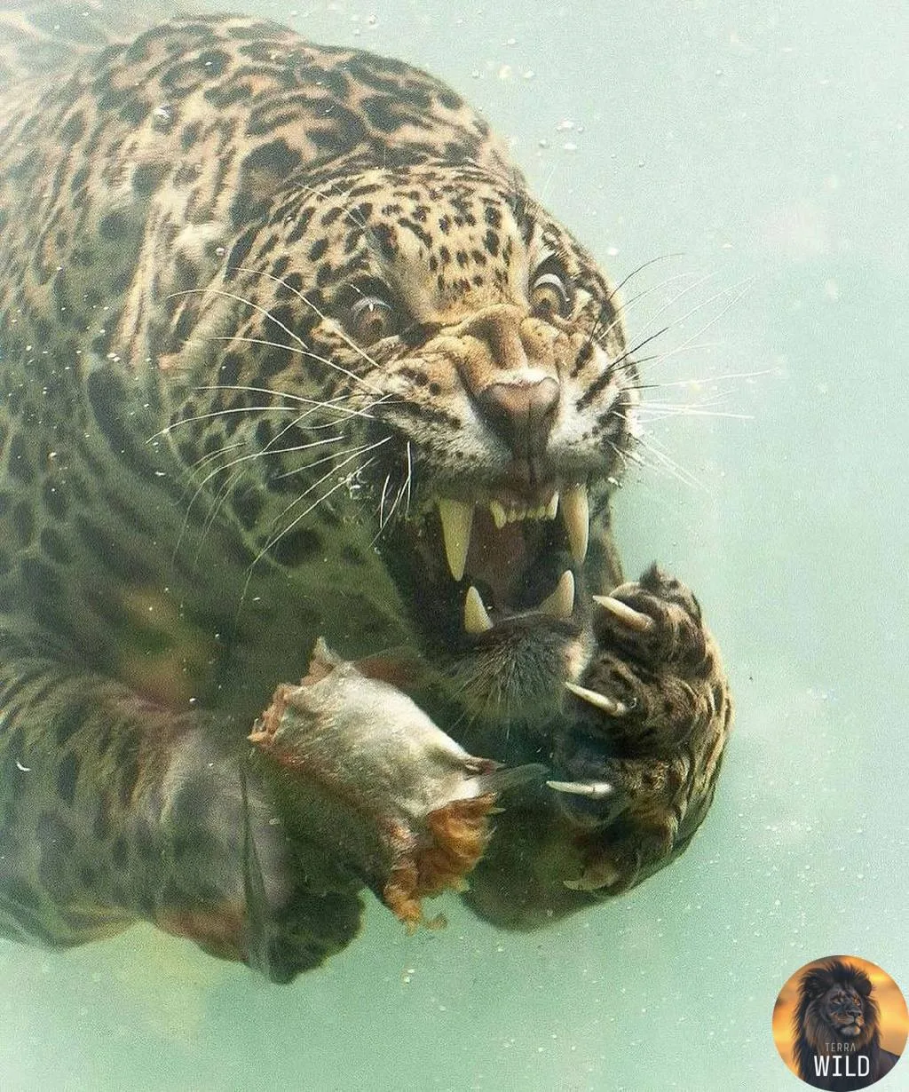 🐆 Ягуары обладают уникальной способностью охотиться под водой.