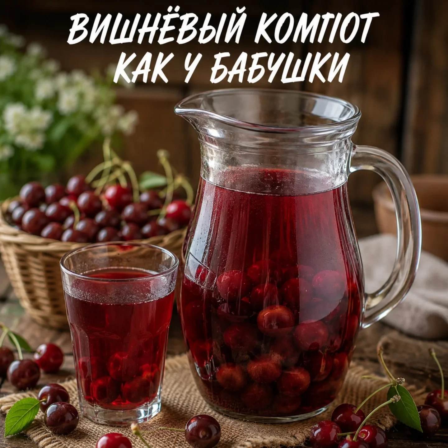 🍒 ВИШНЁВЫЙ КОМПОТ КАК У БАБУШКИ