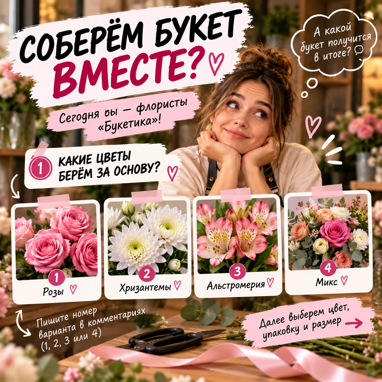 💐 СЕГОДНЯ ФЛОРИСТЫ — ВЫ!