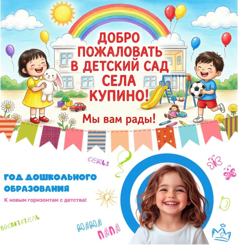 ❗❗❗ ОБЪЯВЛЕНИЕ О НАБОРЕ ДЕТЕЙ В ДЕТСКИЙ САД СЕЛА КУПИНО ✨Дорогие родители, у нас отличн...