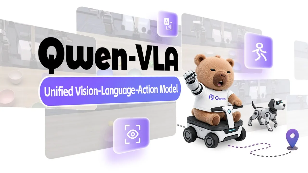 🤖 Qwen представила модель для управления роботами

Подразделение Alibaba анонсировало Qwen-VLA, уни