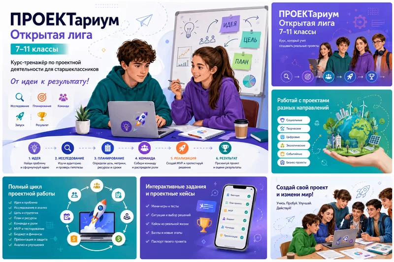Школьников приглашают участвовать в онлайн-курсе по проектной деятельности