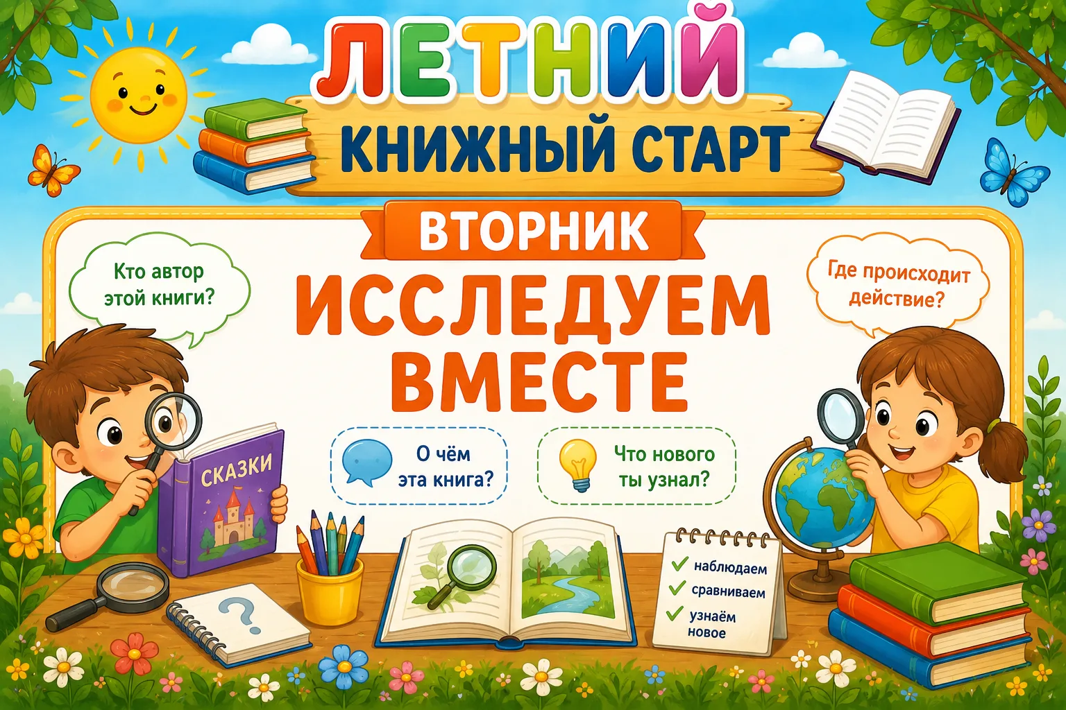 📚Летний книжный старт 
1️⃣ класс

🐶  В. Бианки "Латка"

⚡ВТОРНИК
⚡Выполняем задания из рубрики ИСС