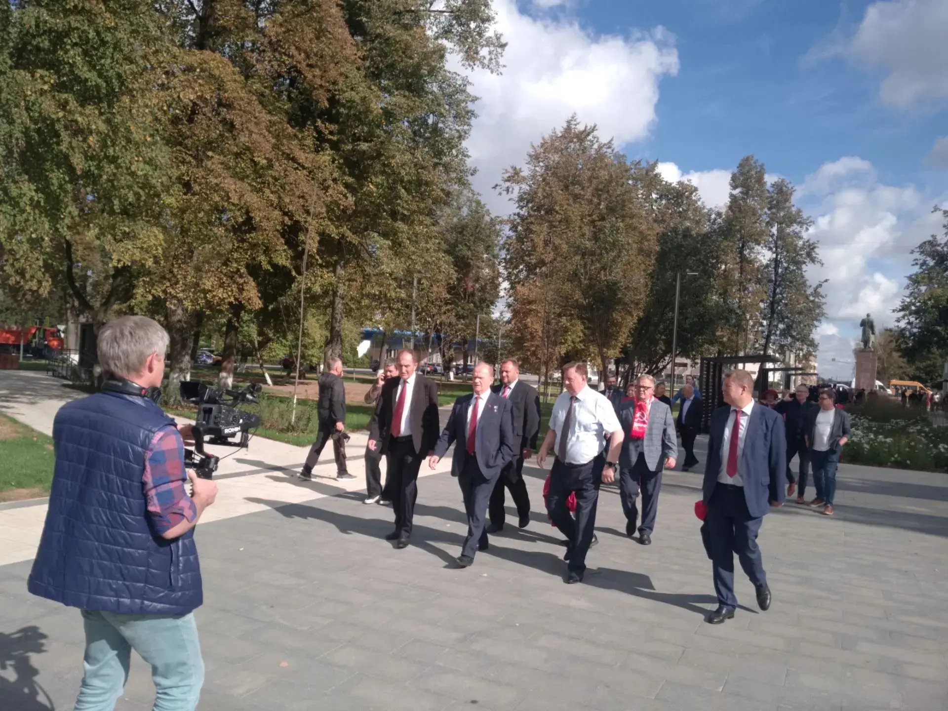 Председатель ЦК КПРФ Зюганов Г. А. приехал в Г. о. Подольск.