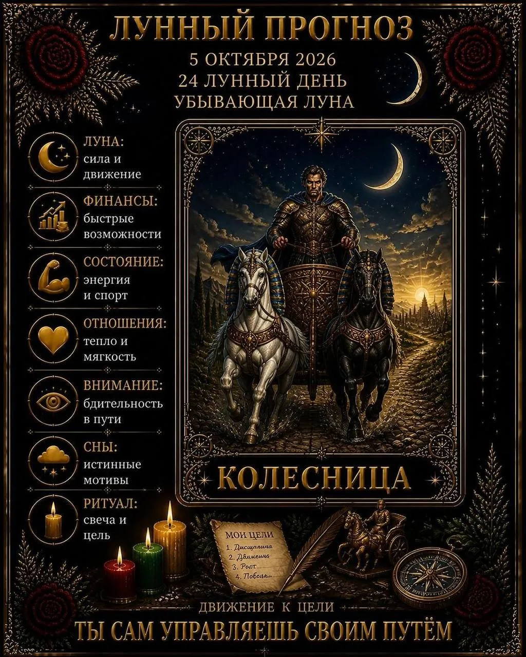 💫 ЛУННЫЙ ПРОГНОЗ | 5 октября 2026