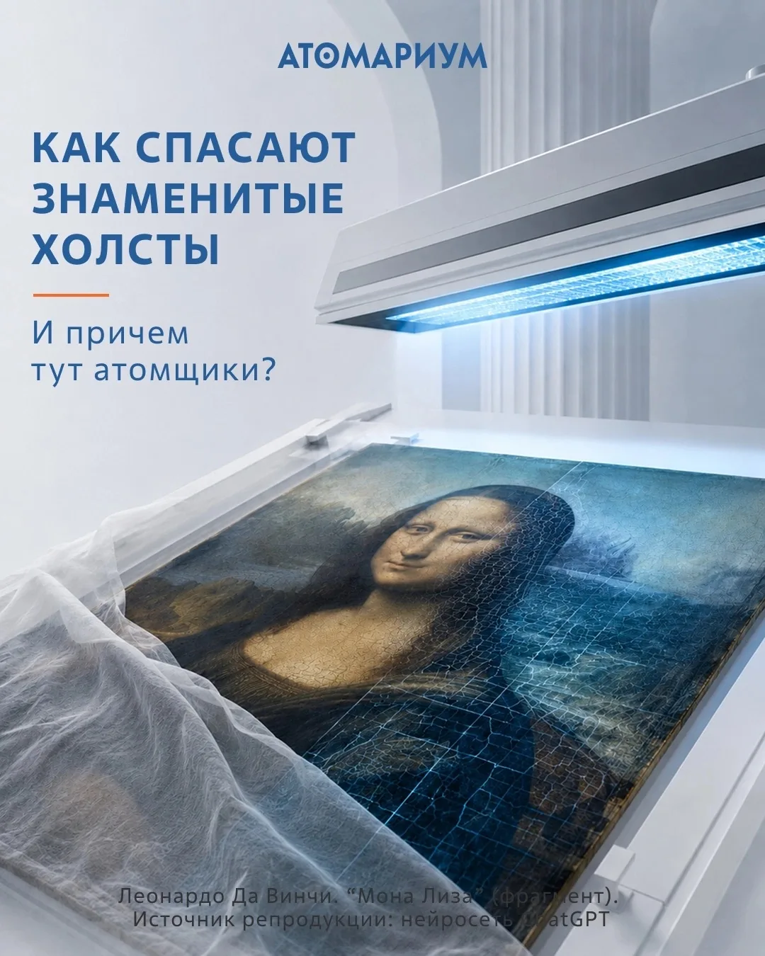 Как спасают знаменитые холсты? И при чем тут атомщики?

Радиация, особенно в виде рентгеновских луче