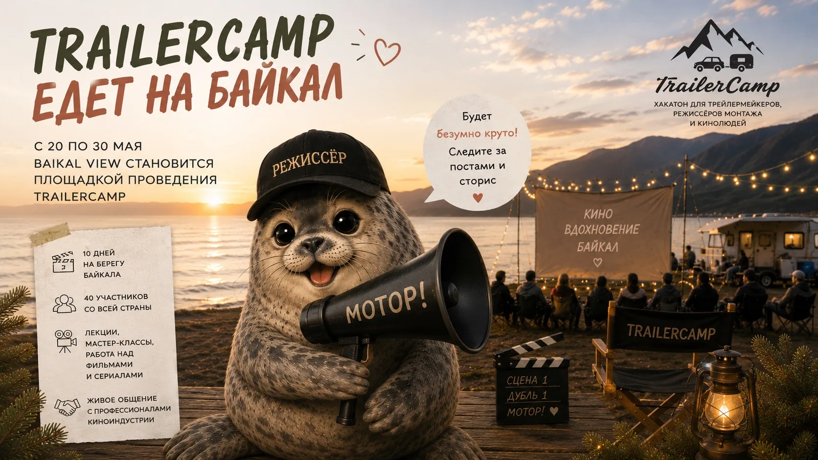TrailerCamp едет на Байкал 🌊