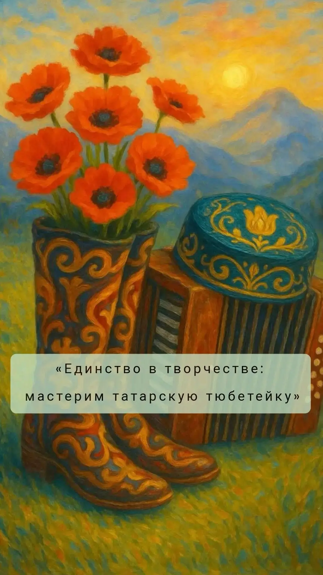 «Единство в творчестве: мастерим татарскую тюбетейку»
Символично и очень продуктивно! В рамках Года 