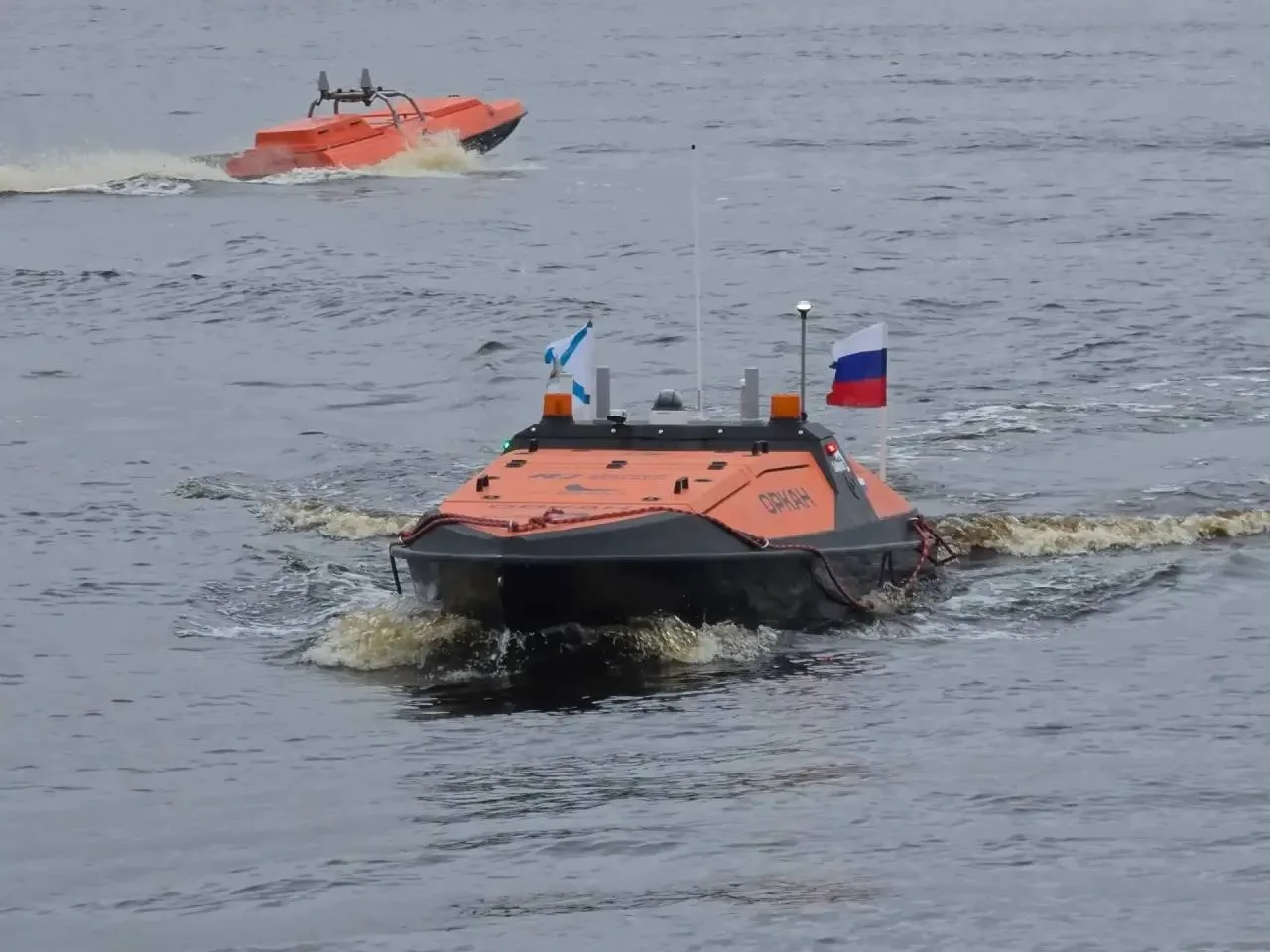 В Архангельске спустили на воду БЭК "Оркан-2"