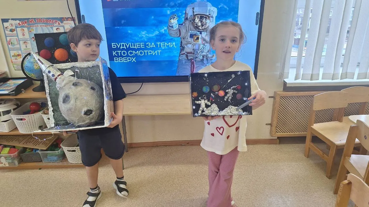 🚀 «Космическая Пасха» — взлёт разрешён! 🐣✨ В наших дошкольных отделениях прошёл необычный краткосроч