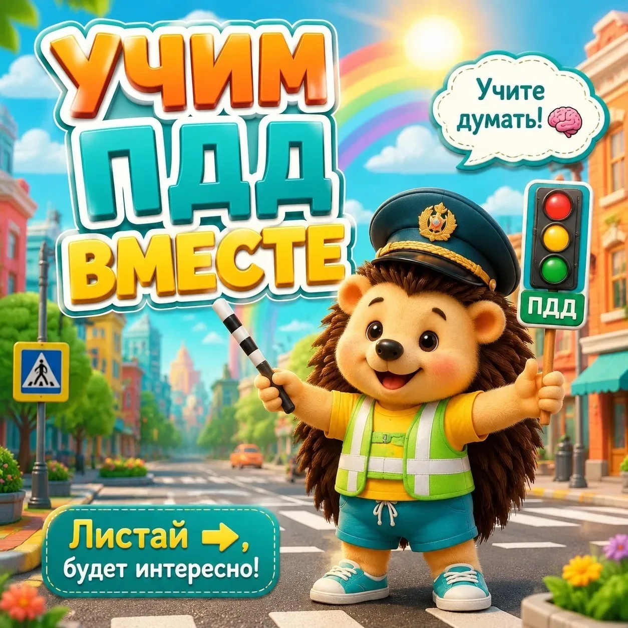 Учим правила дорожного движения вместе