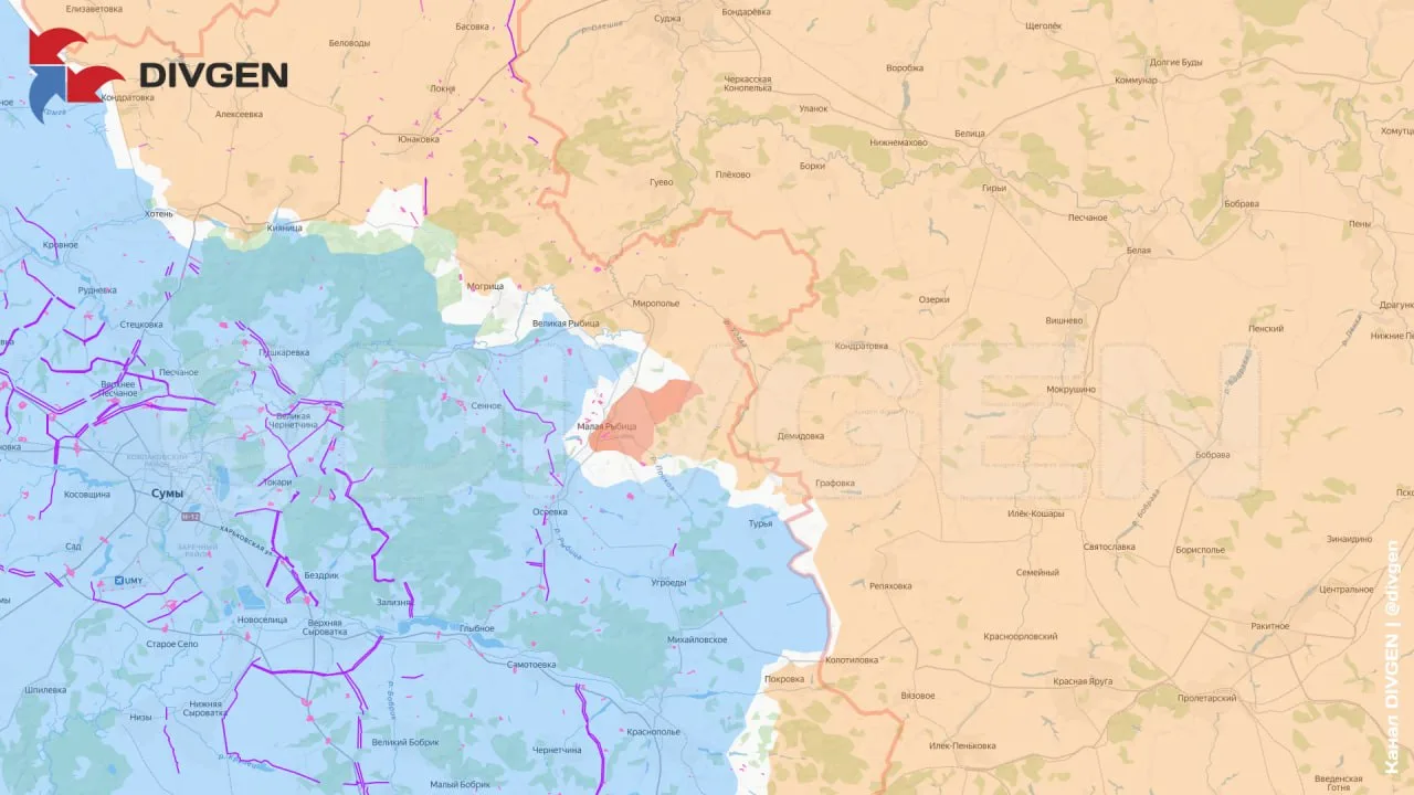 🚩 Сумская область. Бойцы 15 тп освободили Малую Рыбицу.