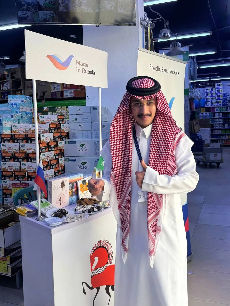 🇷🇺🇸🇦 Первый pop-up корнер «Сделано в России» открылся в Эр-Рияде  Первый в саудовской столице корнер