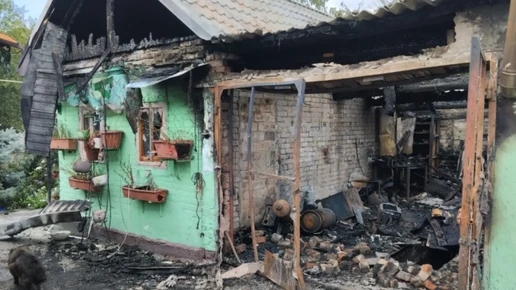 В Новочеркасске пожар уничтожил гараж и летнюю кухню